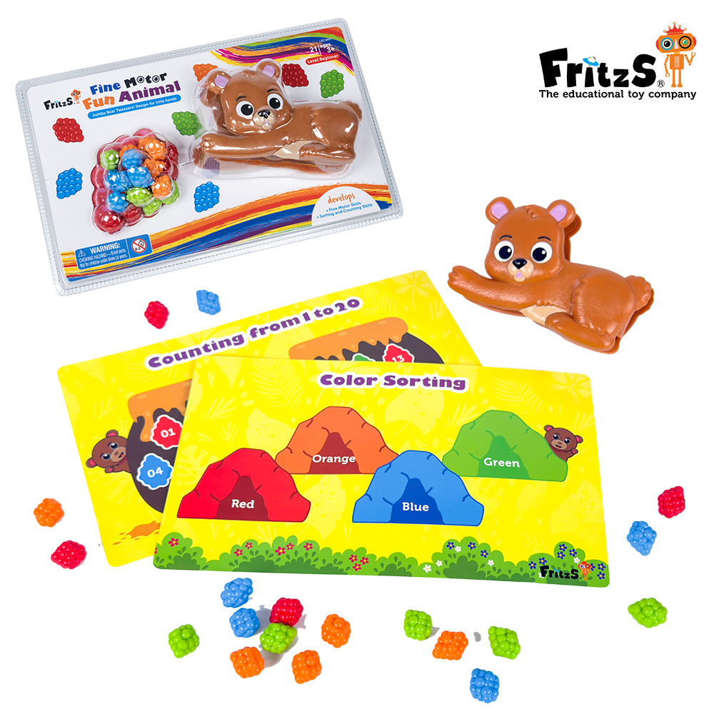 Bear the Fine Motor Fun Animal| 趣樂熊仔夾 | 早教小手肌教具